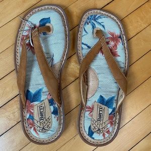 Born Leather Flip Flop Sandals